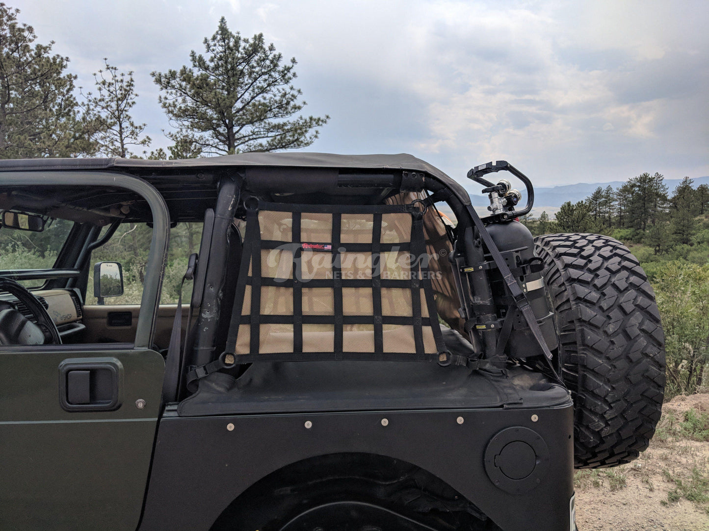 1987 - 2006 Jeep YJ / TJ Wrangler Side Window Barrier Nets-Raingler