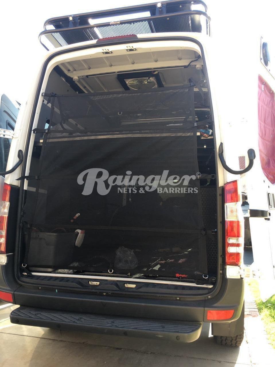 2006 - 2021 Freightliner Sprinter 2nd Gen Standard Roof Model Rear Barrier Divider Net-Raingler