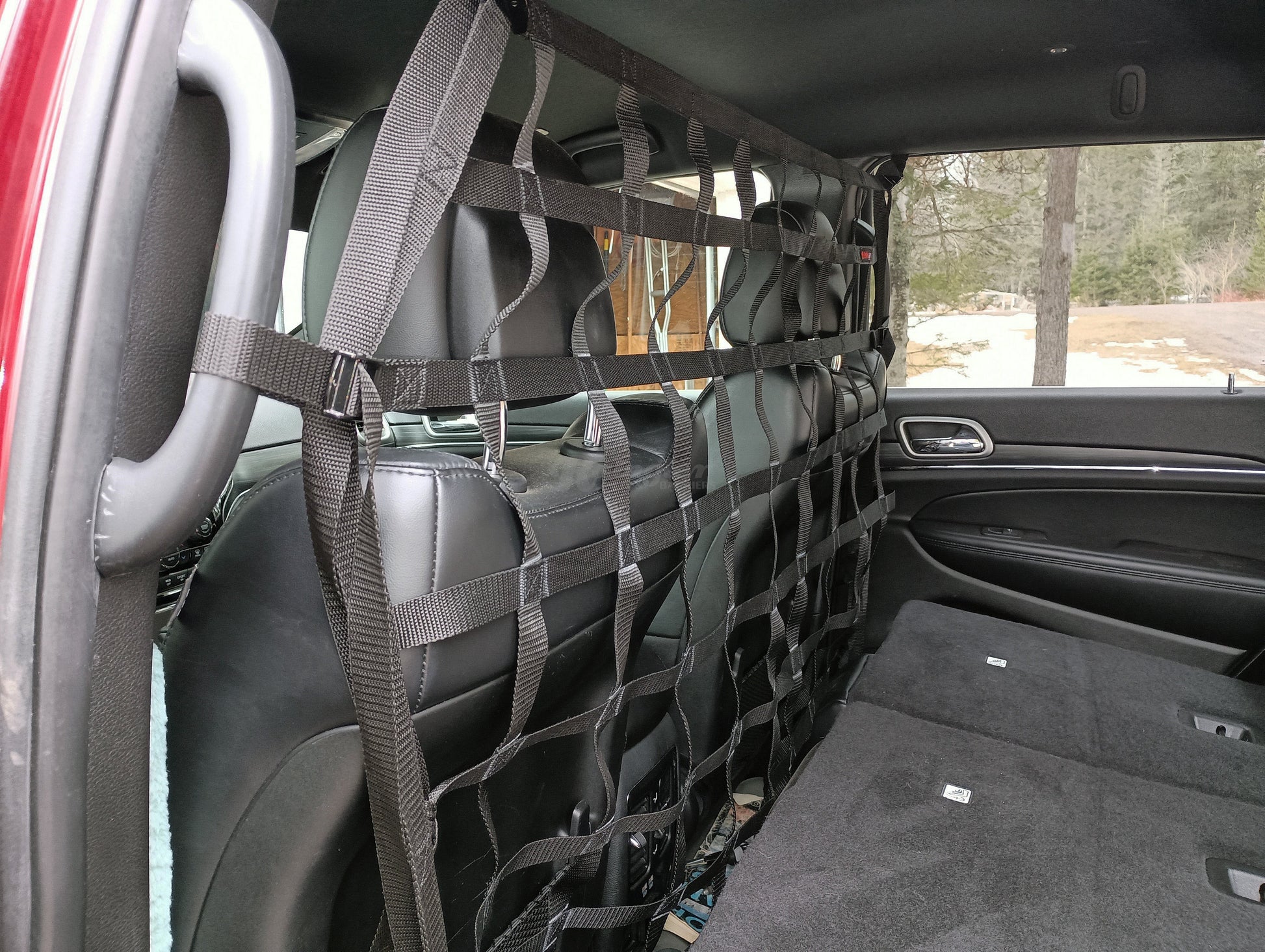 2012 - 2021 Jeep Grand Cherokee Behind Front Seats Barrier Divider Net-Raingler