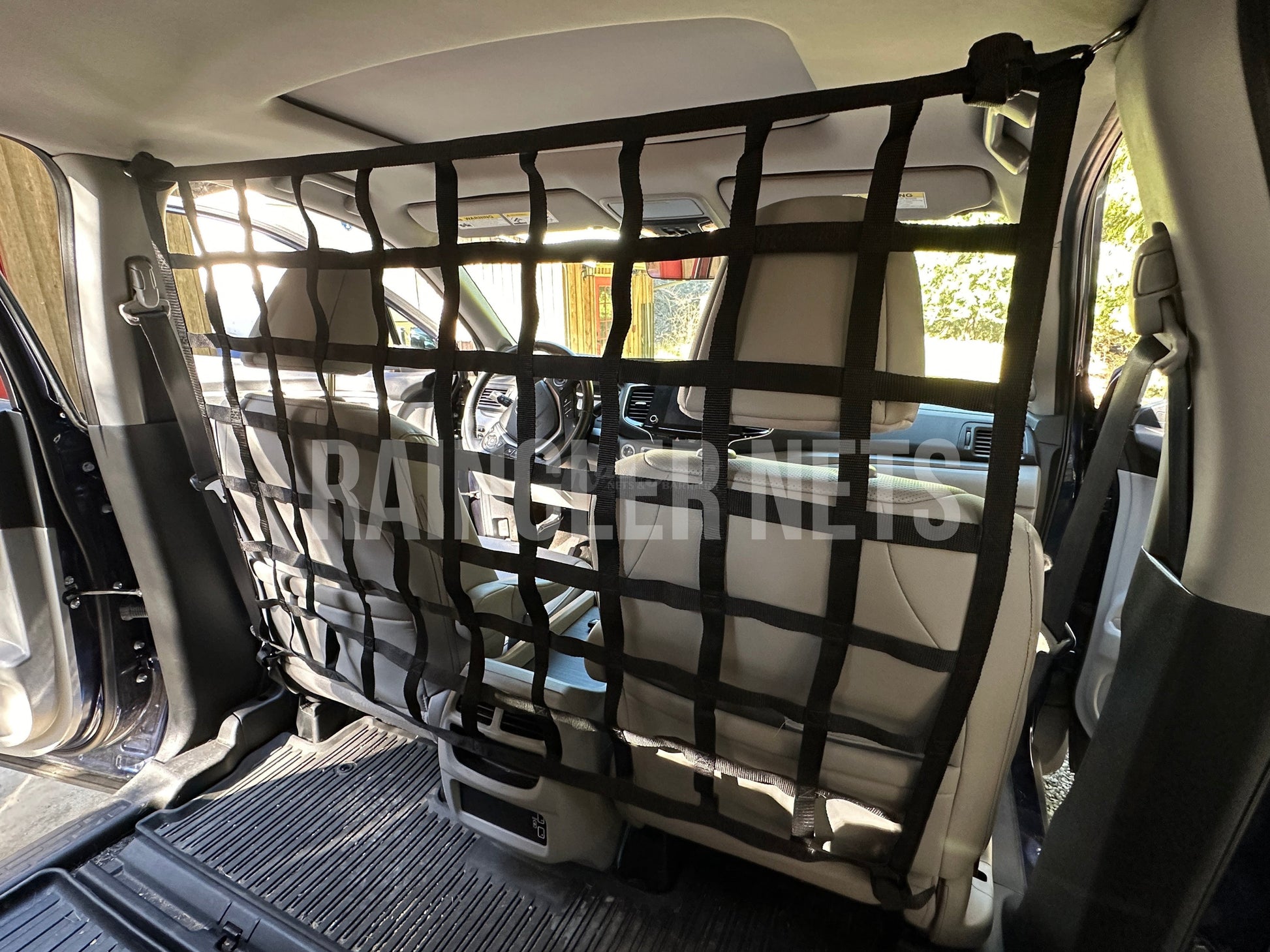 2017 - Newer Honda Ridgeline Behind Front Seats Barrier Divider Net-Raingler