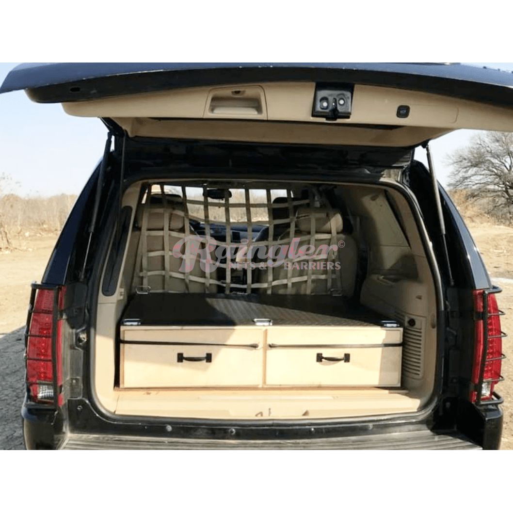 2021 - Newer Cadillac Escalade / Escalade ESV Behind 2nd Row Seats Rear Barrier Divider Net-Raingler