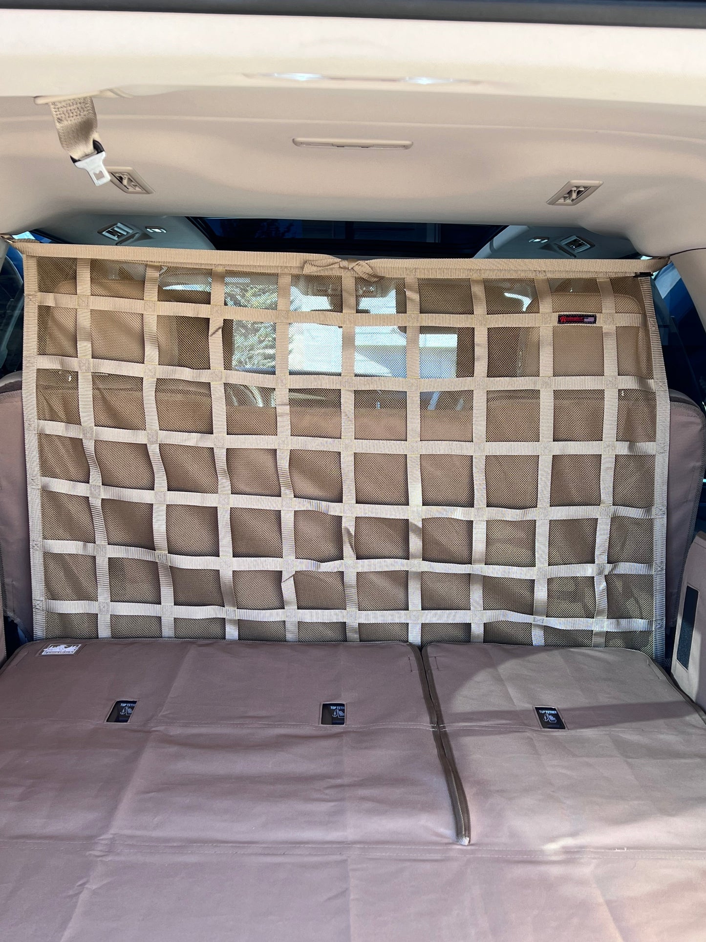 2021 - Newer Cadillac Escalade / Escalade ESV Behind 2nd Row Seats Rear Barrier Divider Net-Raingler