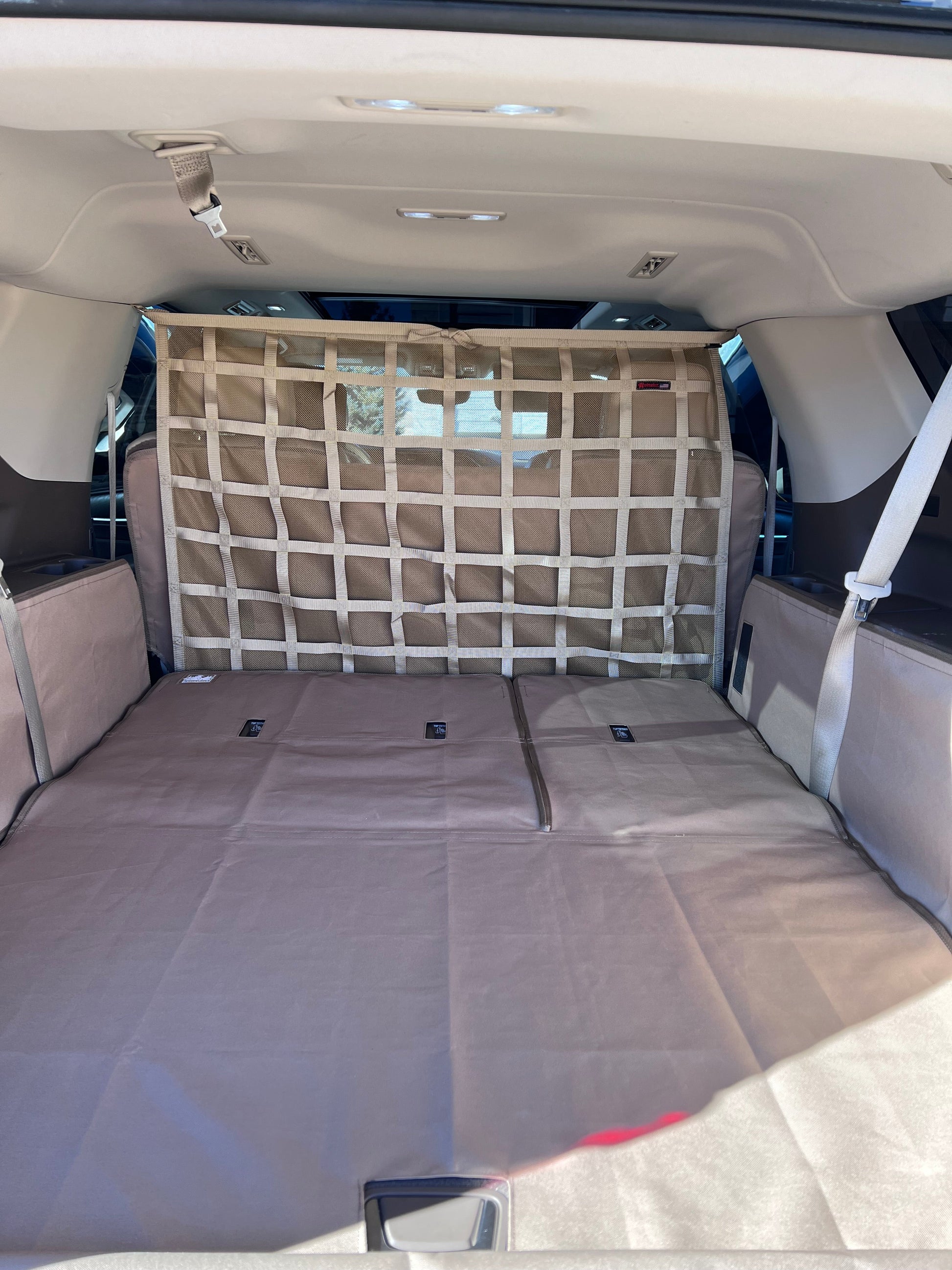 2021 - Newer Chevrolet Suburban Behind 2nd Row Seats Rear Barrier Divider Net-Raingler