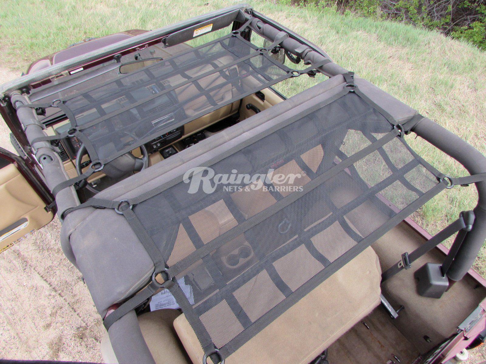 1954 - 2006 Jeep CJ YJ TJ Wrangler 2nd Row Ceiling Attic Net-Raingler