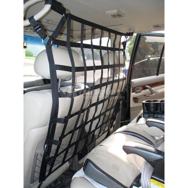 1990 - 1997 Toyota Land Cruiser (J80) Behind Front Seat Barrier Divider Net-Raingler