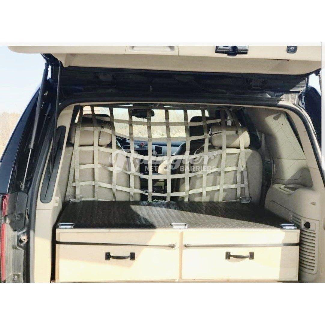 1999 - 2006 Cadillac Escalade Behind 2nd Row Seats Rear Barrier Divider Net-Raingler