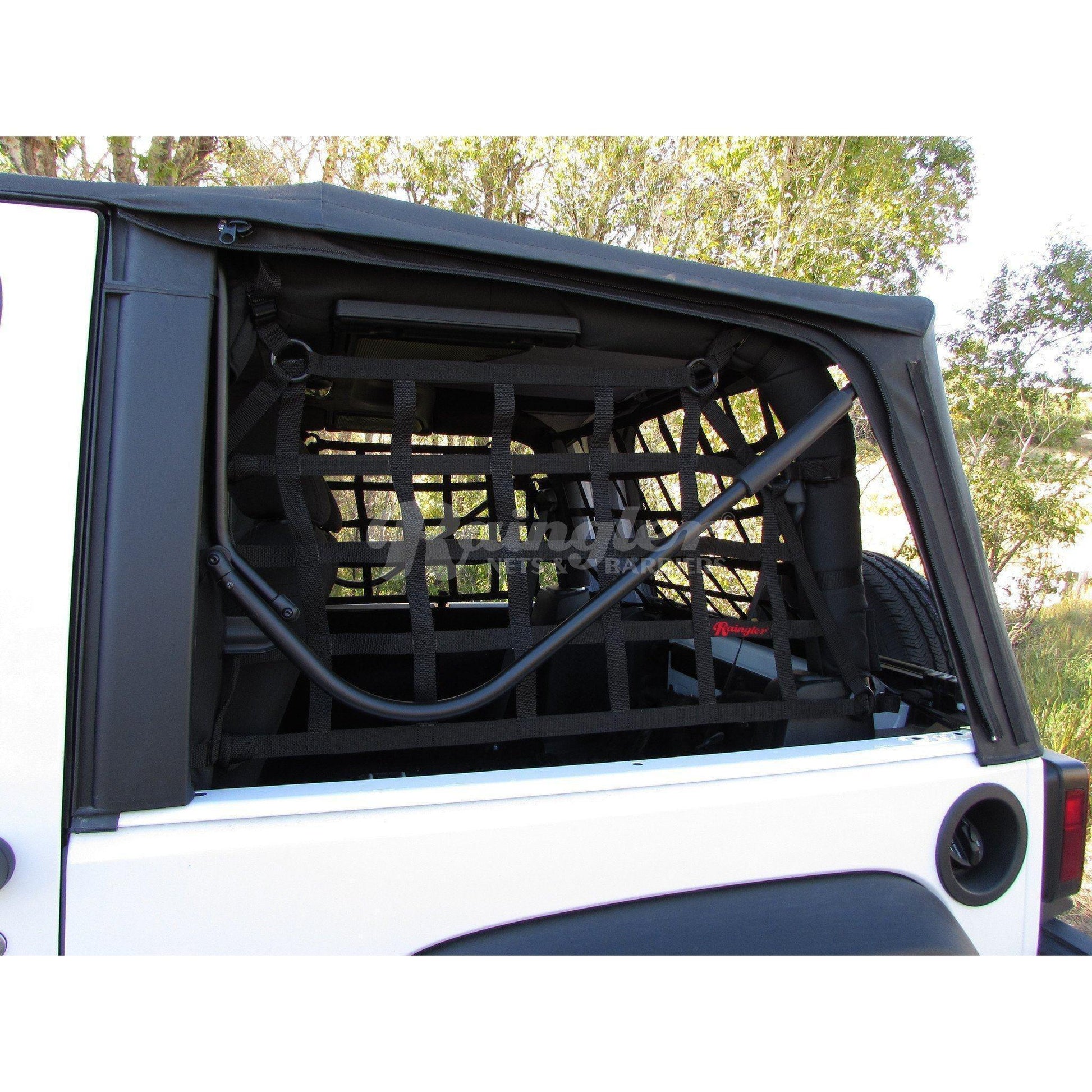 2007 - 2018 Jeep Wrangler JK 2 Door Side Window Nets-Raingler