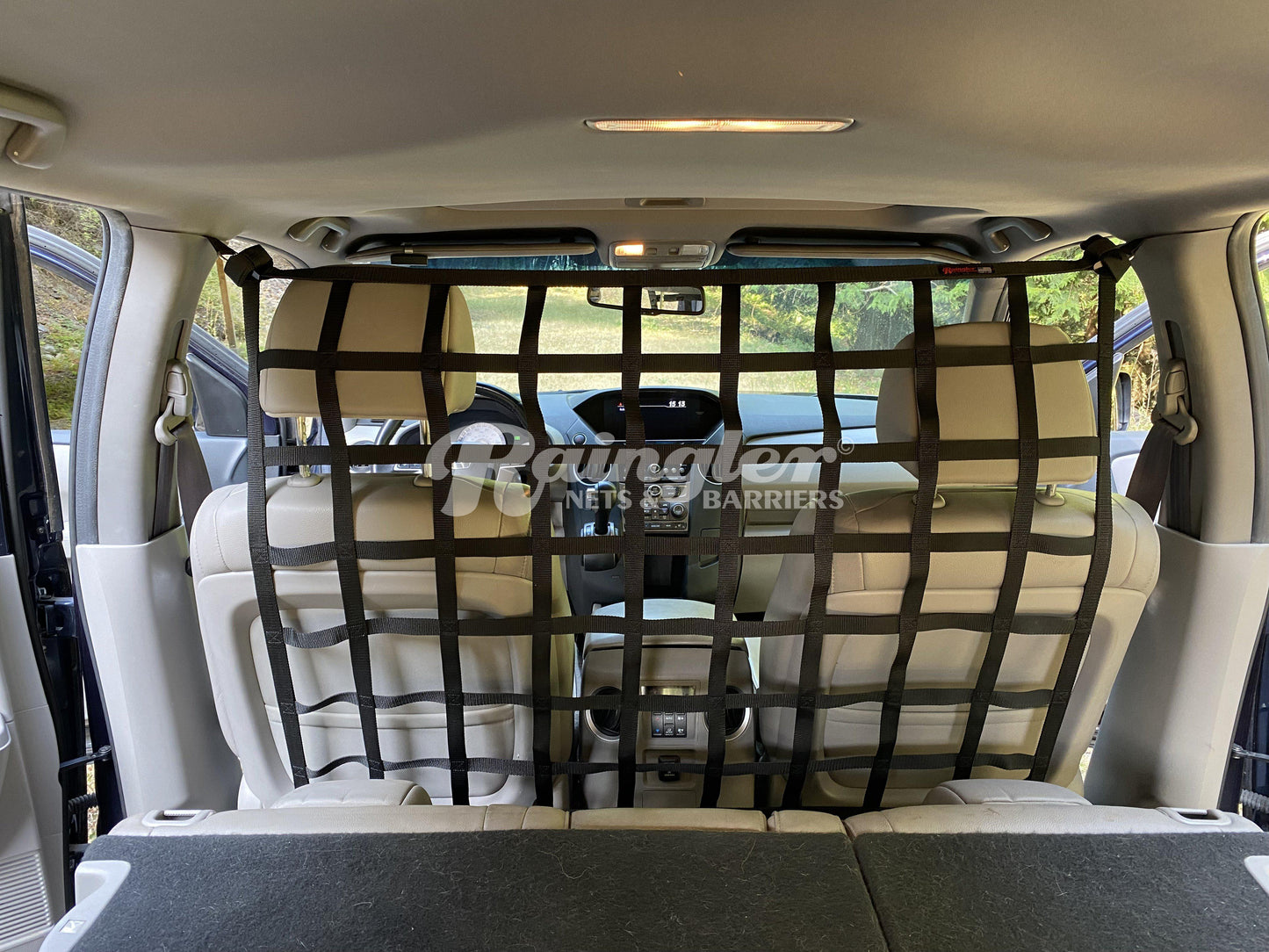 2009 - 2015 Honda Pilot Behind Front Seats Barrier Divider Net-Raingler