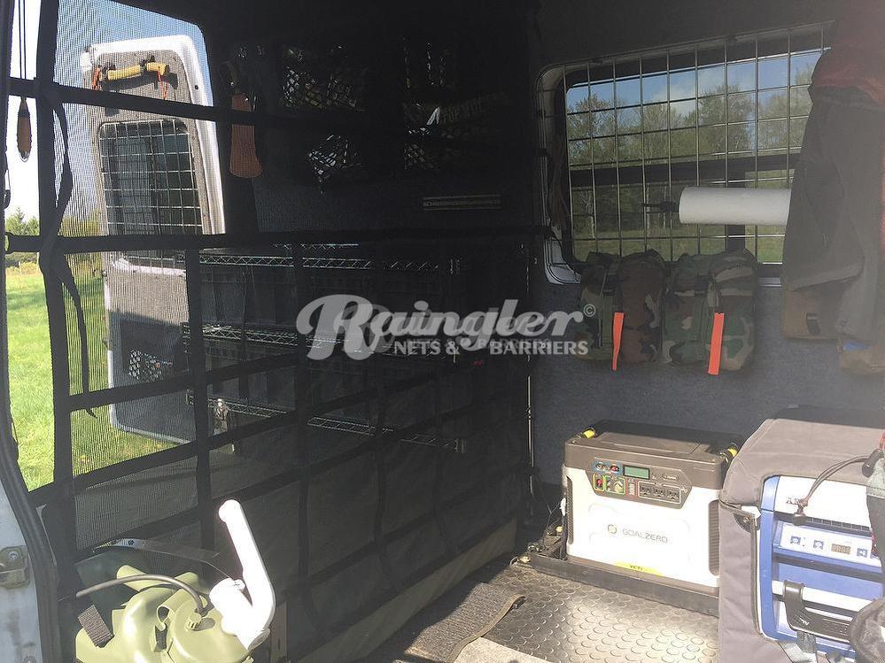 2013 - Newer Ram ProMaster Rear Cargo Area Rear Barrier Divider Net-Raingler