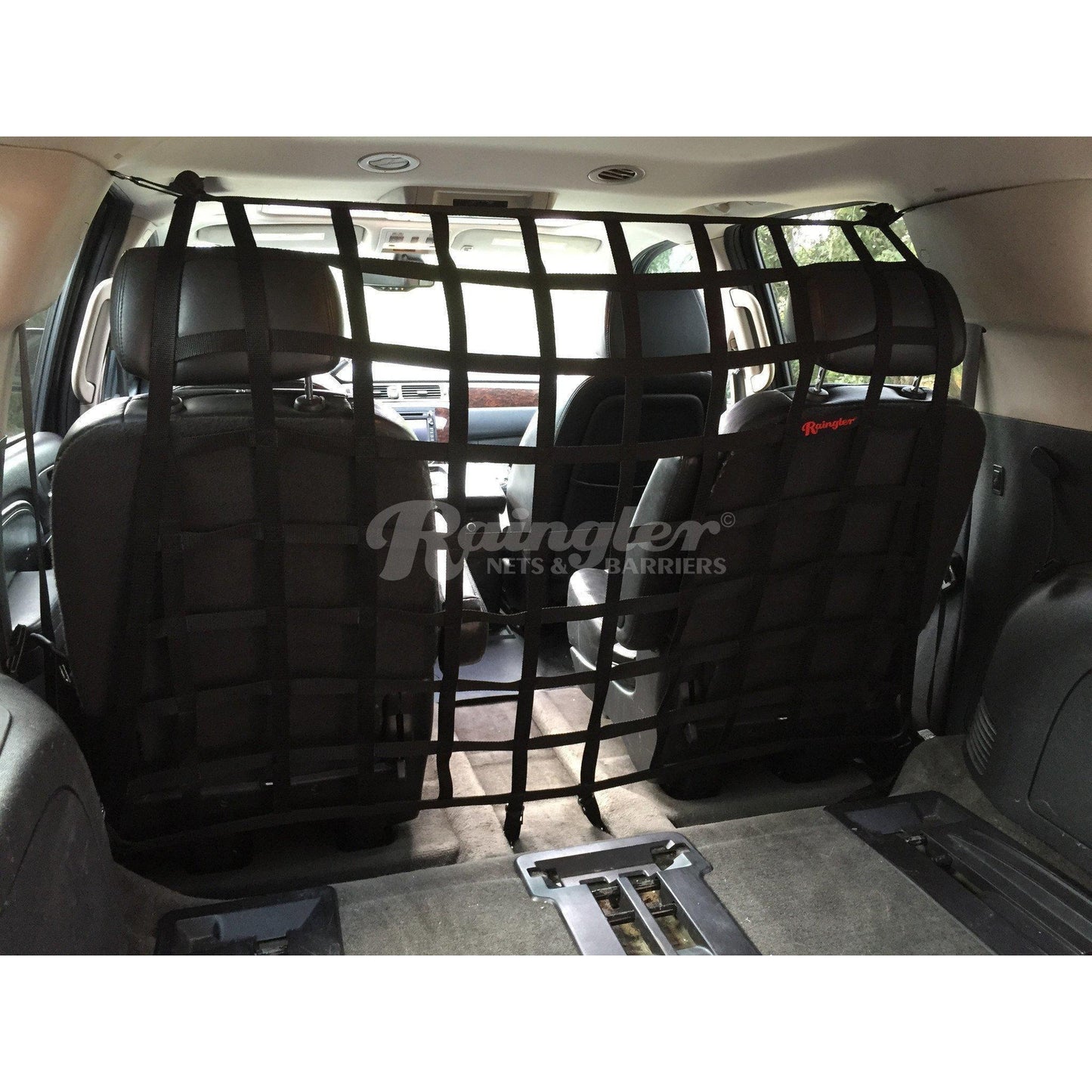 2015 - 2020 Chevrolet Suburban Behind 2nd Row Seats Rear Barrier Divider Net-Raingler