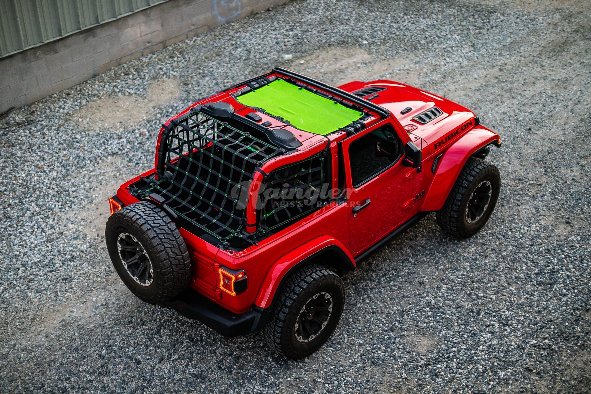 2018 - Newer Jeep Wrangler JL 2 door Back Window Net-Raingler