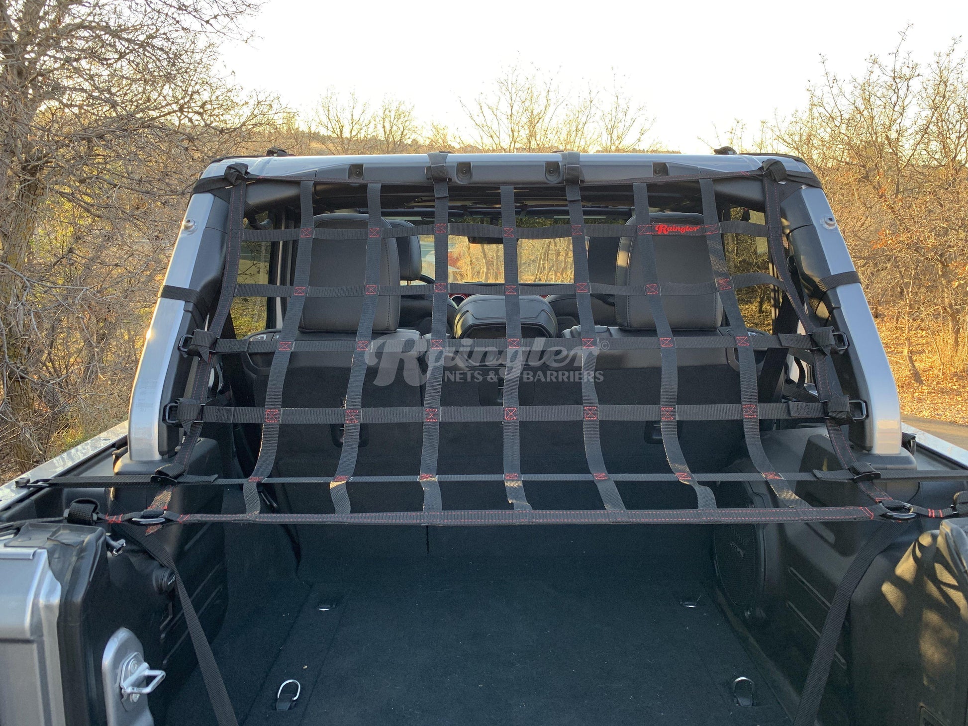 2018 - Newer Jeep Wrangler JLU 4 Door Back Window Net-Raingler