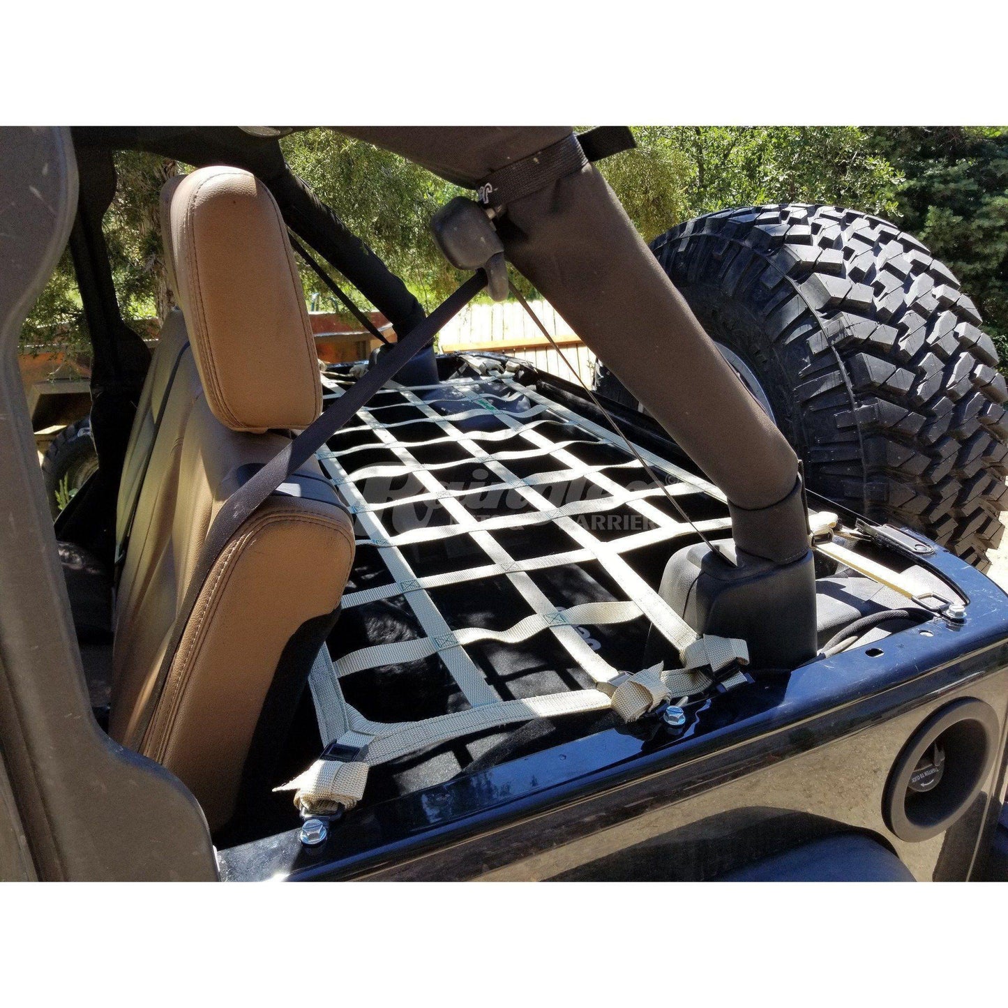 2018 - Newer Jeep Wrangler JLU 4 Door Cargo Area Containment and Shelf Net-Raingler